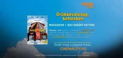 Egy plusz egy kedvezmény a Cinema Cityben