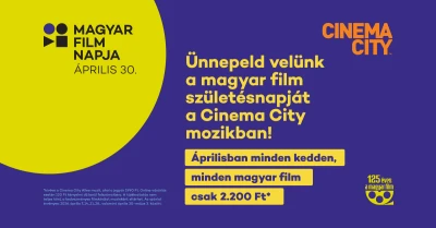 A magyar film születésnapját ünnepli a Cinema City