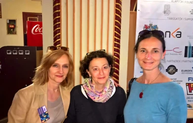 Lassan 25 éve együtt. Balról: Szabó Éva Andrea (Belvárosi Mozi Szeged), Varga Gabriella (Apolló Mozi Pécs), Bácsfalvi Szilvia (Center Mozi Békéscsaba)